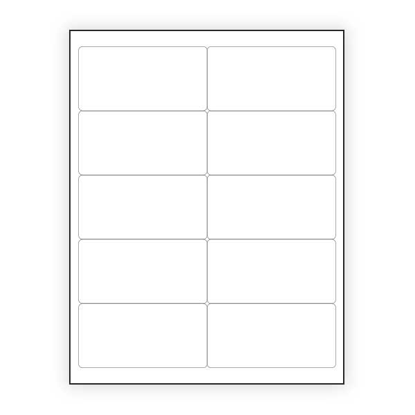 LD-10 Custom Printed Laser Sheet Labels